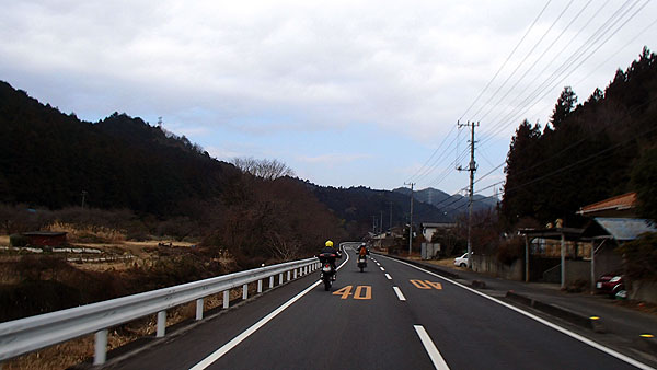 名栗林道へ向かう途中